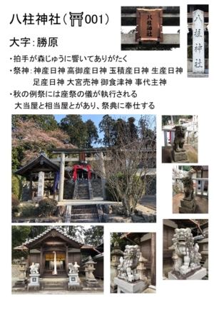 ~巡り巡る農村の社~ 山添村神社巡り③ 勝原 八柱神社~